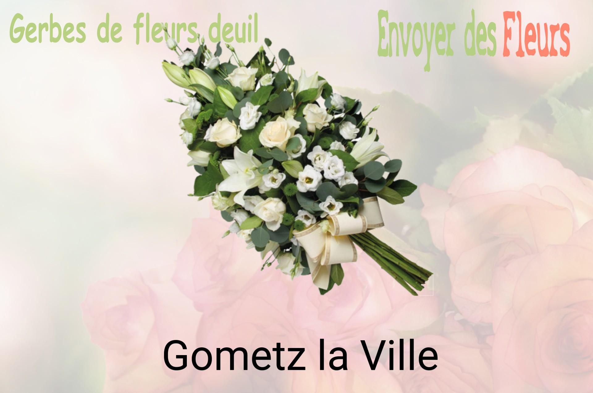 Gerbe de fleurs de deuil livrée à Gometz-la-Ville